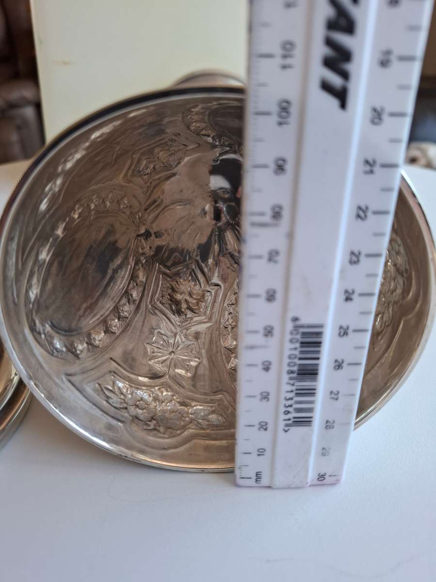 Very Rare Silver Plated Lidded Shooting Trophy  1900"s in Excellent Condition H 35 cm