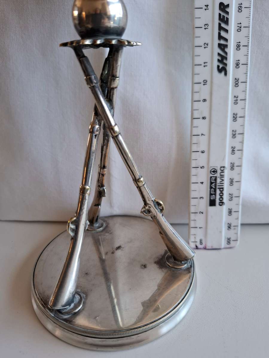 Very Rare Silver Plated Lidded Shooting Trophy  1900"s in Excellent Condition H 35 cm