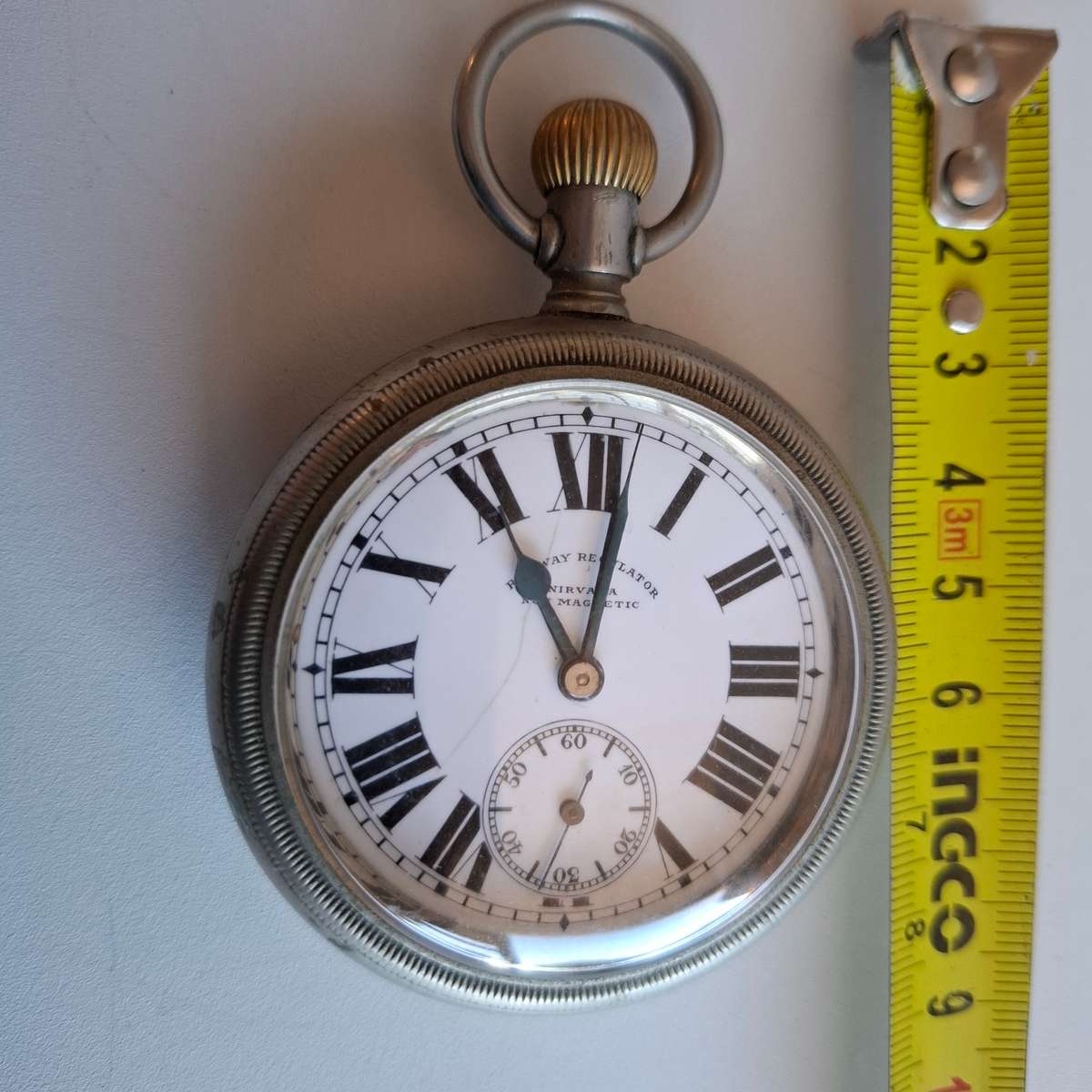 Railway Regulator Nirvana Non Magnetic Pocket Watch - See my Description