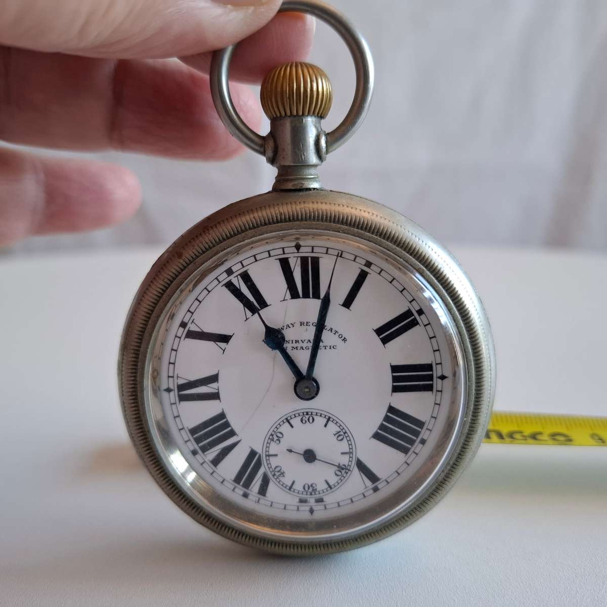 Railway Regulator Nirvana Non Magnetic Pocket Watch - See my Description