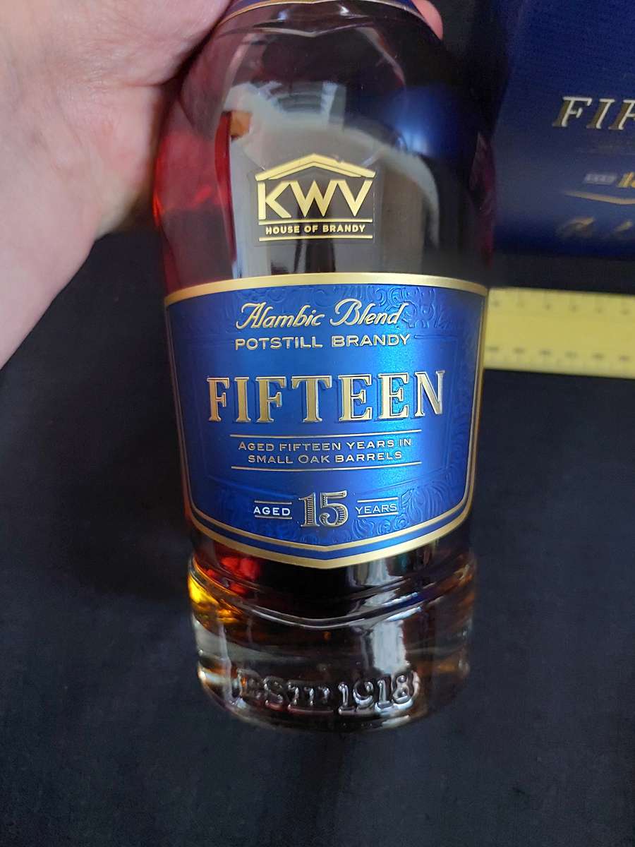 Vintage KWV Aged Fifteen years Brandy -750ml- Sealed - Good Condition