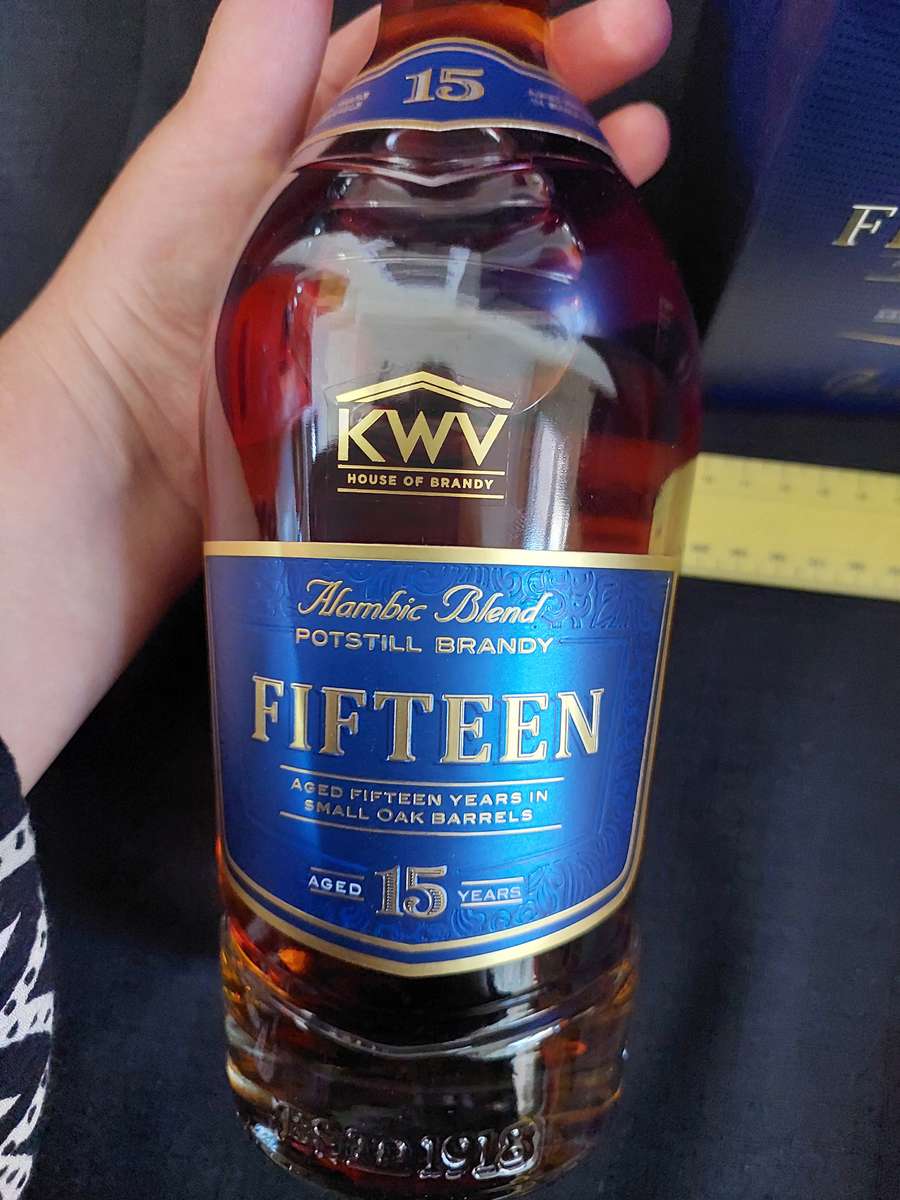 Vintage KWV Aged Fifteen years Brandy -750ml- Sealed - Good Condition