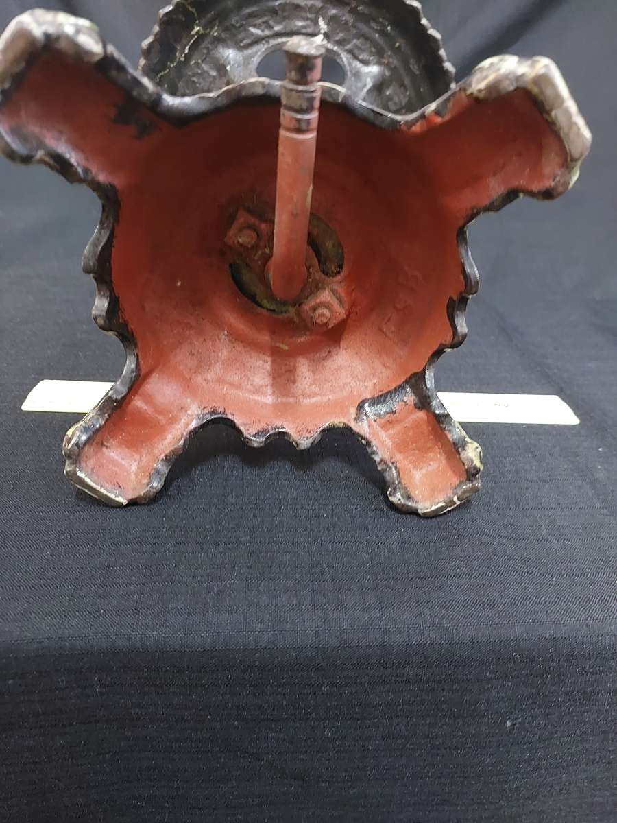 Rare Antique Cast Iron Fletcher Russel Co LTD Gas One Plate Stove (Unluckily Painted) - See Desp.