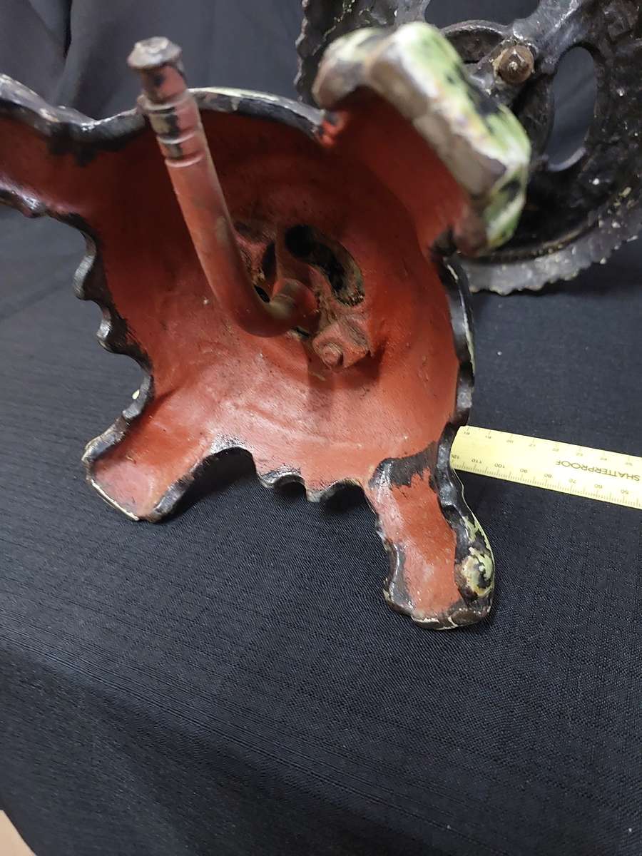 Rare Antique Cast Iron Fletcher Russel Co LTD Gas One Plate Stove (Unluckily Painted) - See Desp.