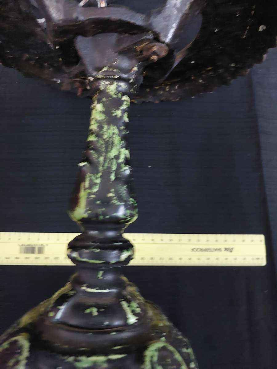 Rare Antique Cast Iron Fletcher Russel Co LTD Gas One Plate Stove (Unluckily Painted) - See Desp.