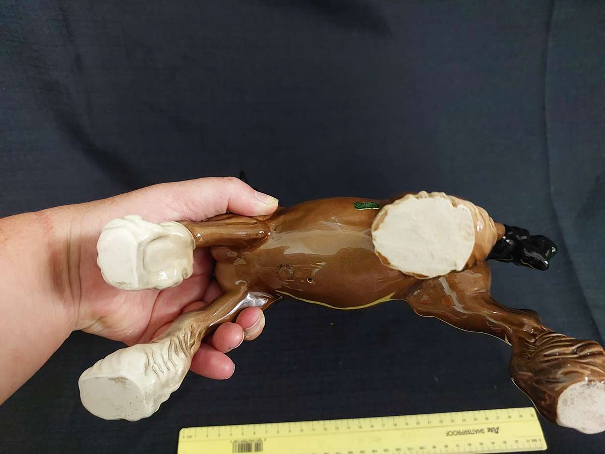 Vintage Beswick Large Model of a Cantering Shire Horse (H 20 cm) - Good Condition