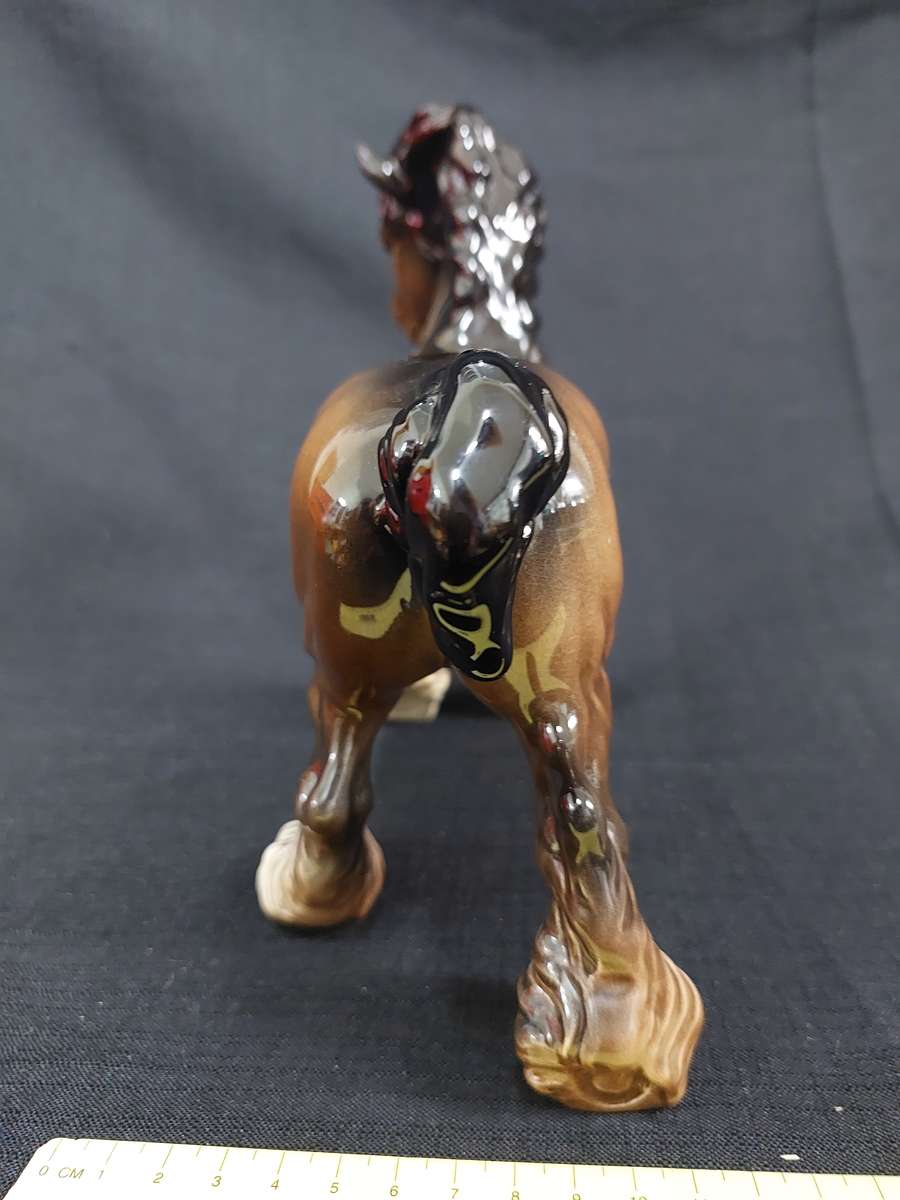Vintage Beswick Large Model of a Cantering Shire Horse (H 20 cm) - Good Condition