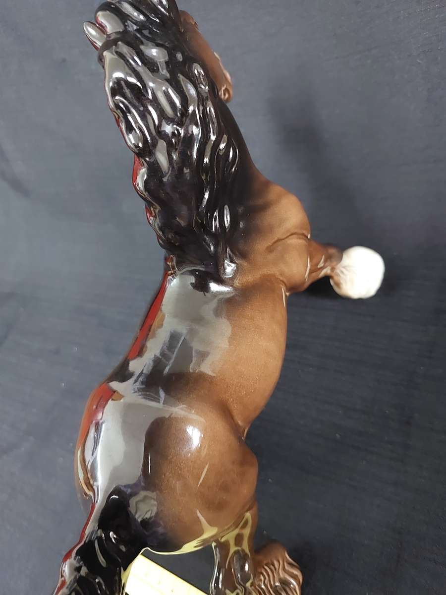 Vintage Beswick Large Model of a Cantering Shire Horse (H 20 cm) - Good Condition