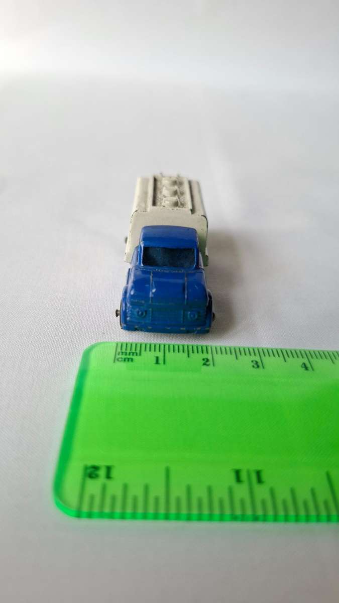 Vintage Lone Star Tuf-Tots (1969-1980) Diecast Blue and White Esso Fuel Truck - Good Condition