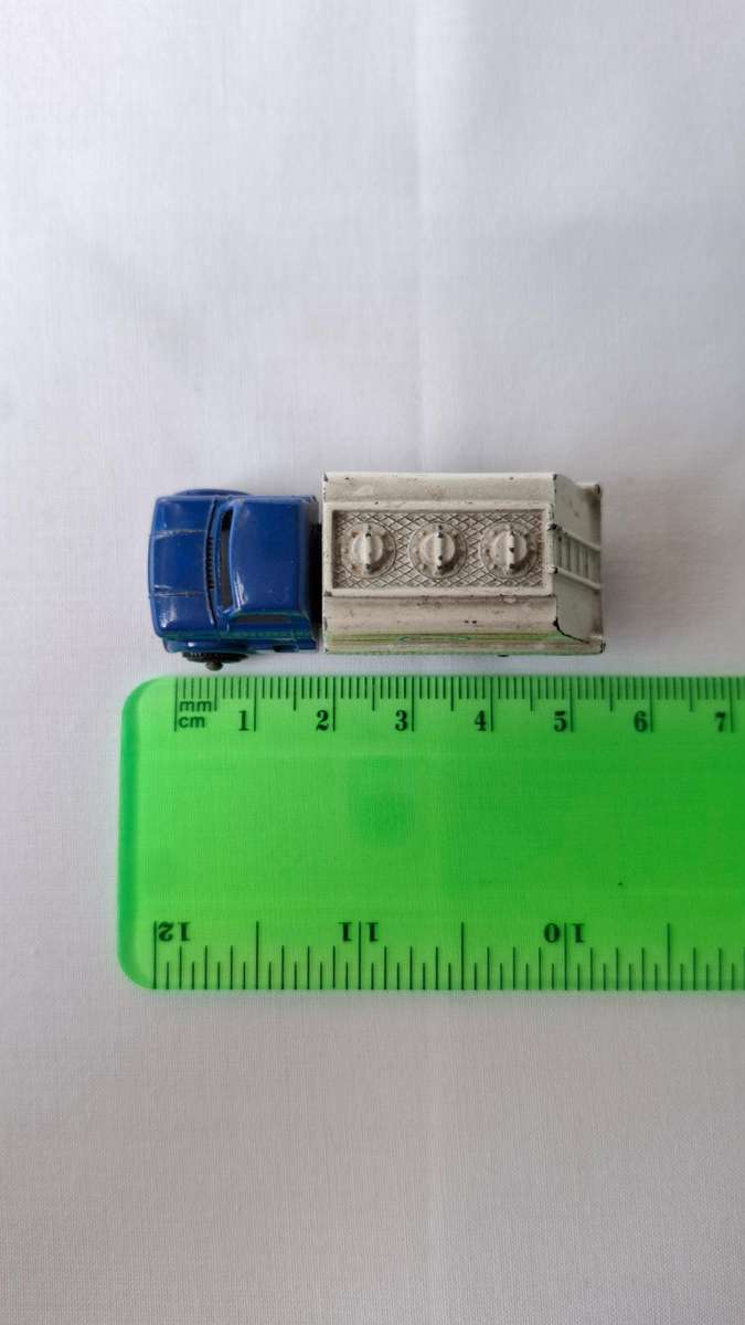 Vintage Lone Star Tuf-Tots (1969-1980) Diecast Blue and White Esso Fuel Truck - Good Condition