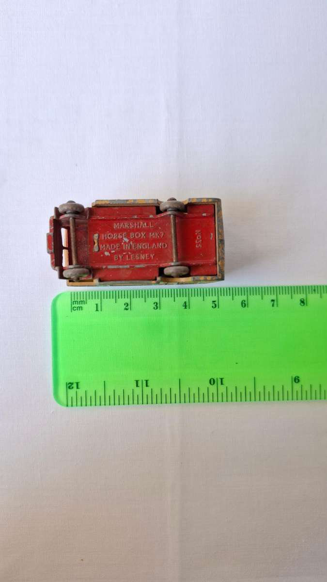 Vintage Lesney Diecast No. 35 Model Horse Transport box - Well Played Condition