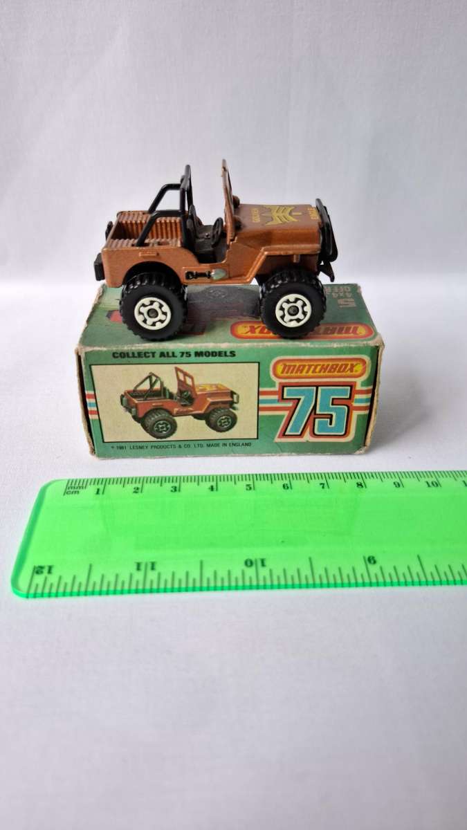 Vintage Matchbox Diecast No.98 "4x4 Jeep of Road Golden Eagle" Made By Lesney - Excellent Condition