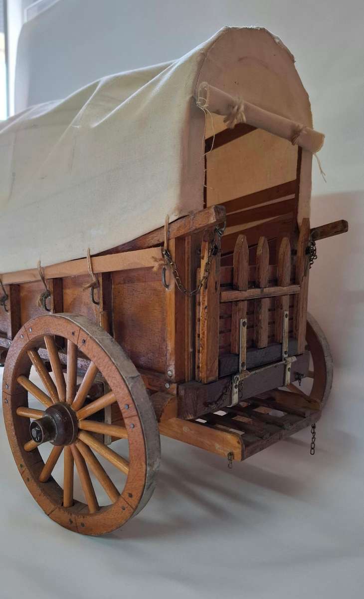 Vintage Handmande Wooden Ox Wagon "Voortrekker Ossewa" - Good Condition