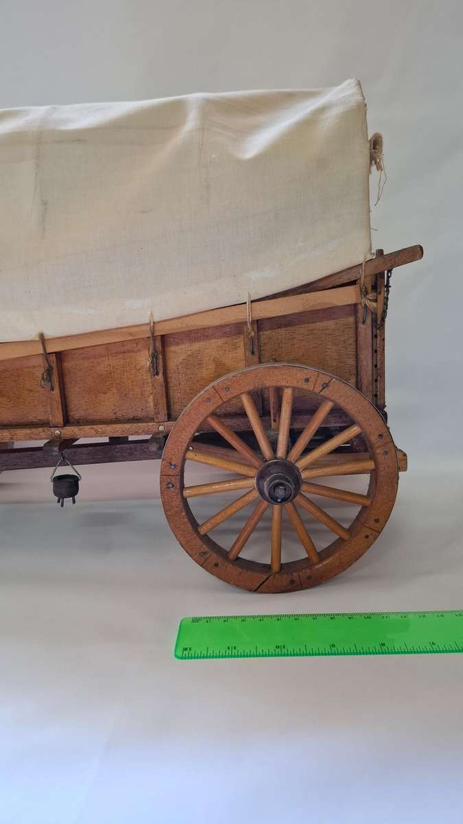 Vintage Handmande Wooden Ox Wagon "Voortrekker Ossewa" - Good Condition