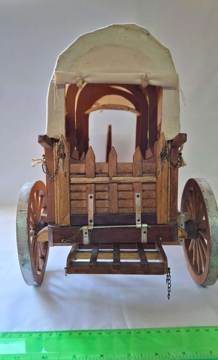 Vintage Handmande Wooden Ox Wagon "Voortrekker Ossewa" - Good Condition