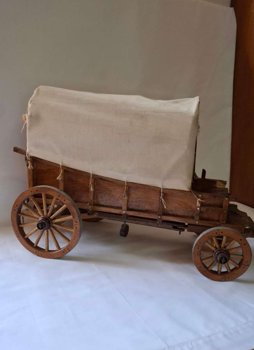 Vintage Handmande Wooden Ox Wagon "Voortrekker Ossewa" - Good Condition