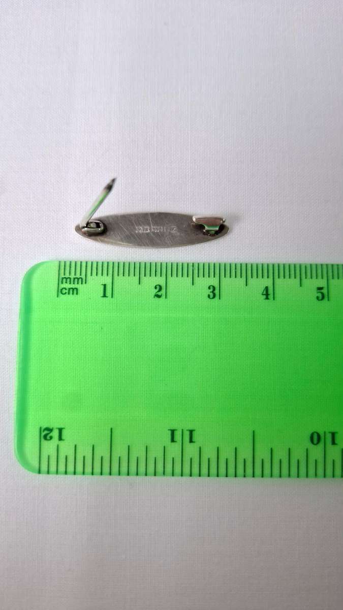 Beautiful Vintage 925 Sterling Silver Oval Baby Name Plate Brooch (2.1g) - Excellent Condition