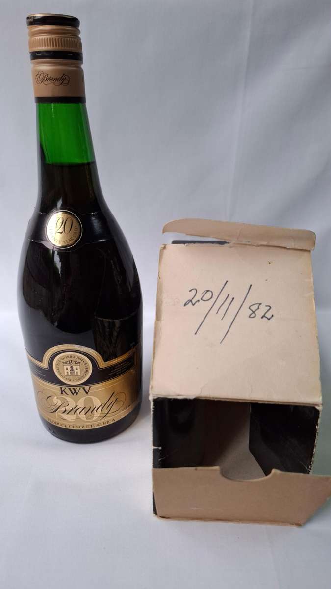 Vintage Old  KWV 20 Year Brandy  750ml - Sealed with Original Box See Description