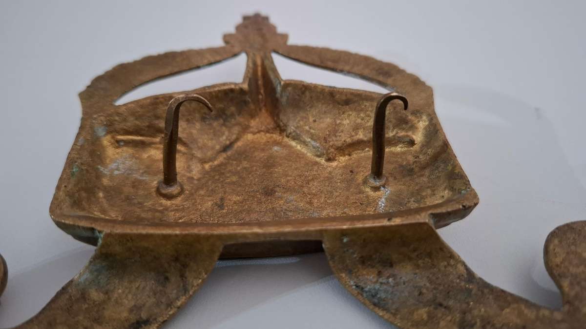 Very Rare Large German South West Africa Landespolizei Freikorps (Cir 1905) Metal Cap Badge