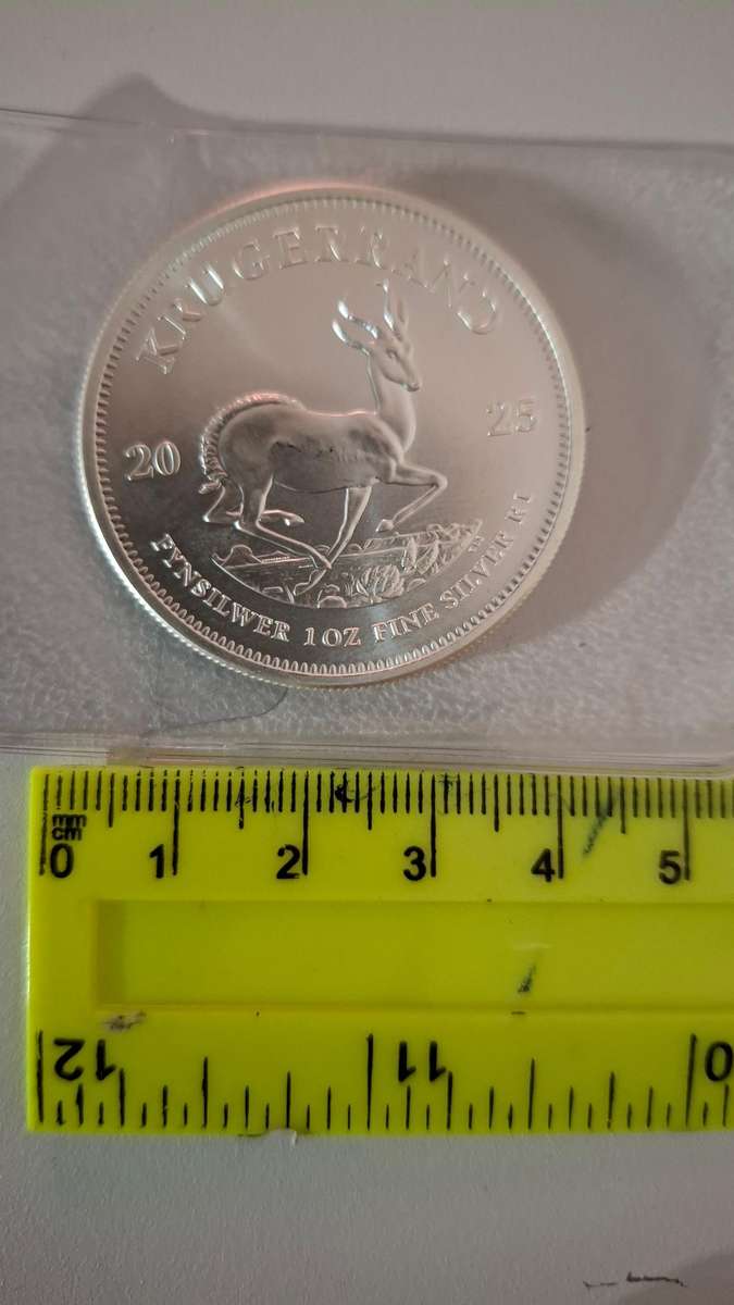 South Africa 2025 1 oz Fine Silver Kruger Rand
