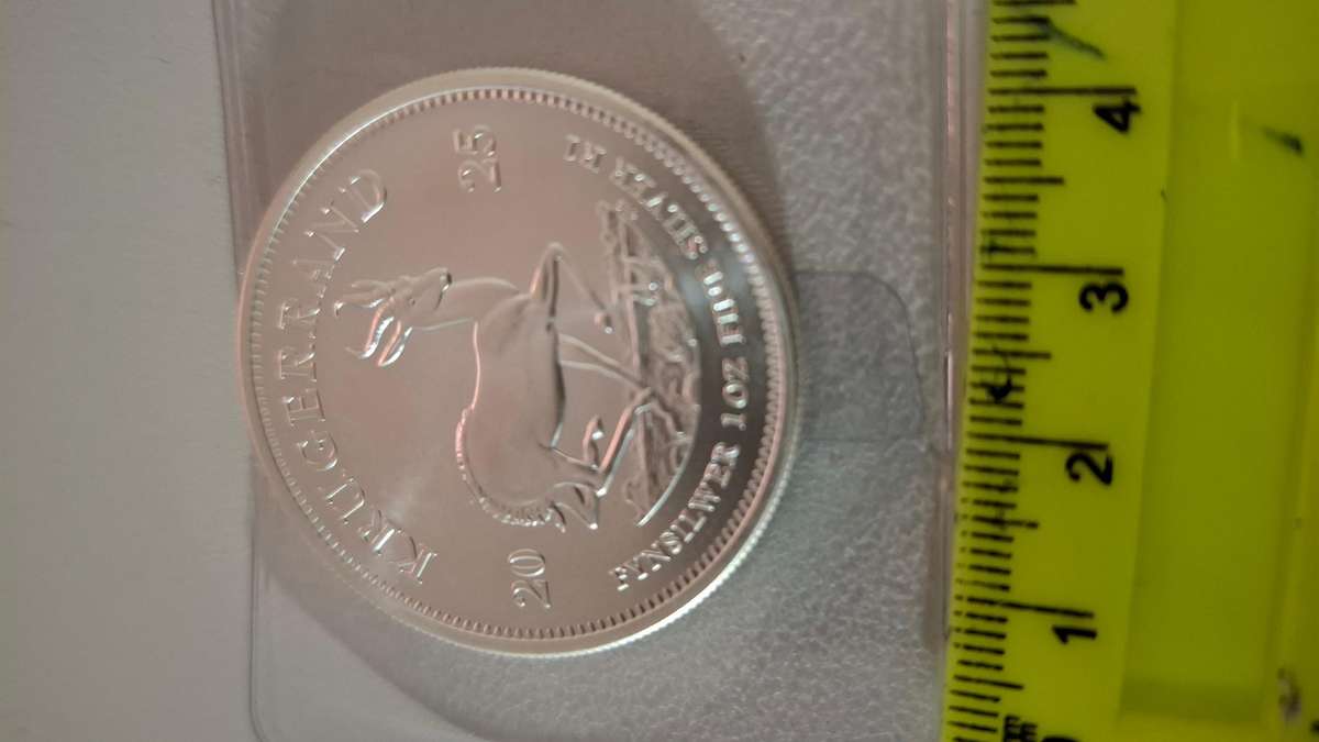 South Africa 2025 1 oz Fine Silver Kruger Rand