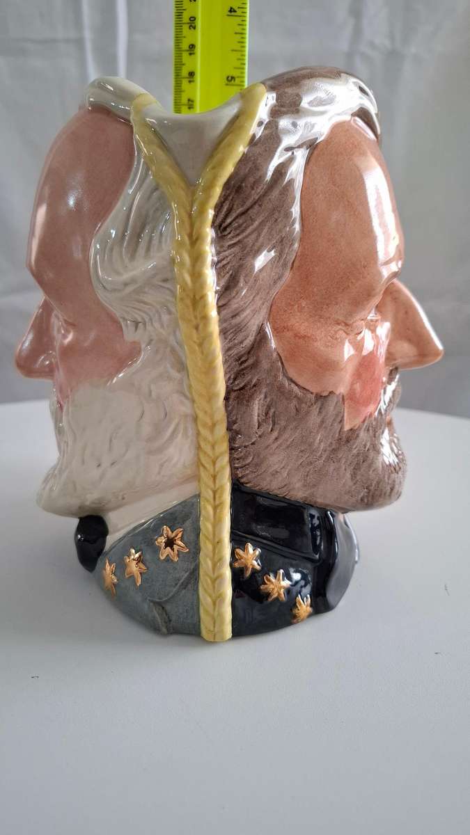Royal Doulton The Antagonists Collection The Civil War Ulysses S Grant & Robert E Lee Two Sided Jug
