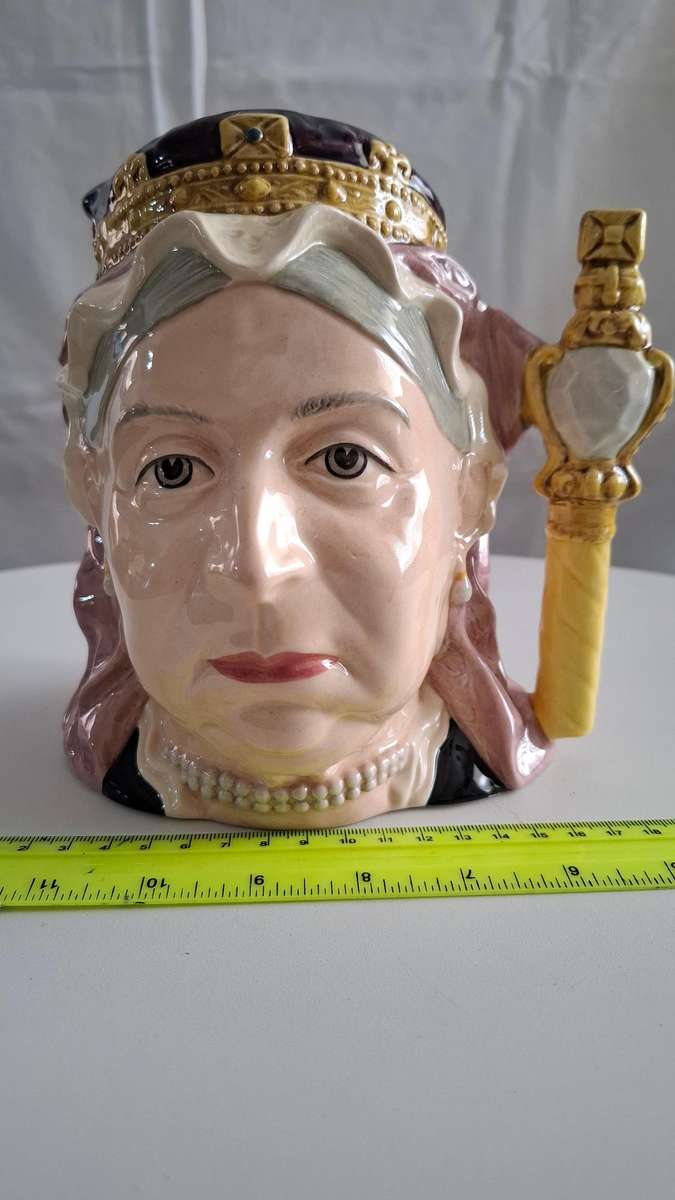 Large Vintage Royal Doulton Queen Victoria D6816 -1987 Modelled by Stanley Taylor Toby Jug