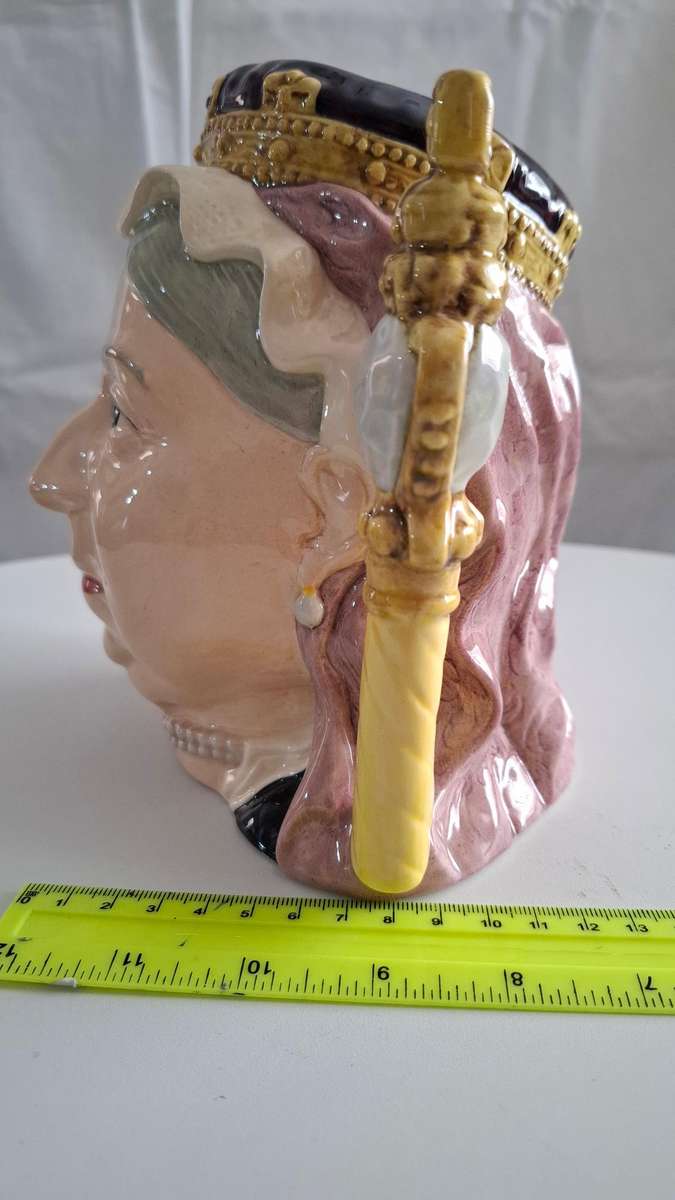 Large Vintage Royal Doulton Queen Victoria D6816 -1987 Modelled by Stanley Taylor Toby Jug