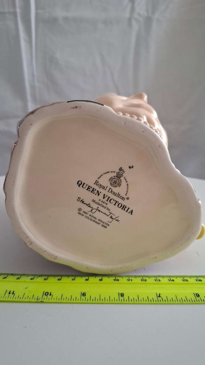 Large Vintage Royal Doulton Queen Victoria D6816 -1987 Modelled by Stanley Taylor Toby Jug
