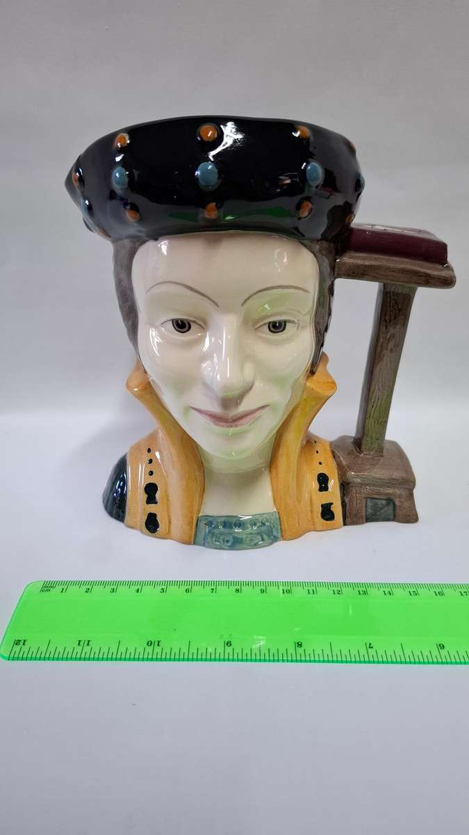Royal Doulton Large Toby Jug - "Catherine Parr" D. 6664 - Excellent Condition
