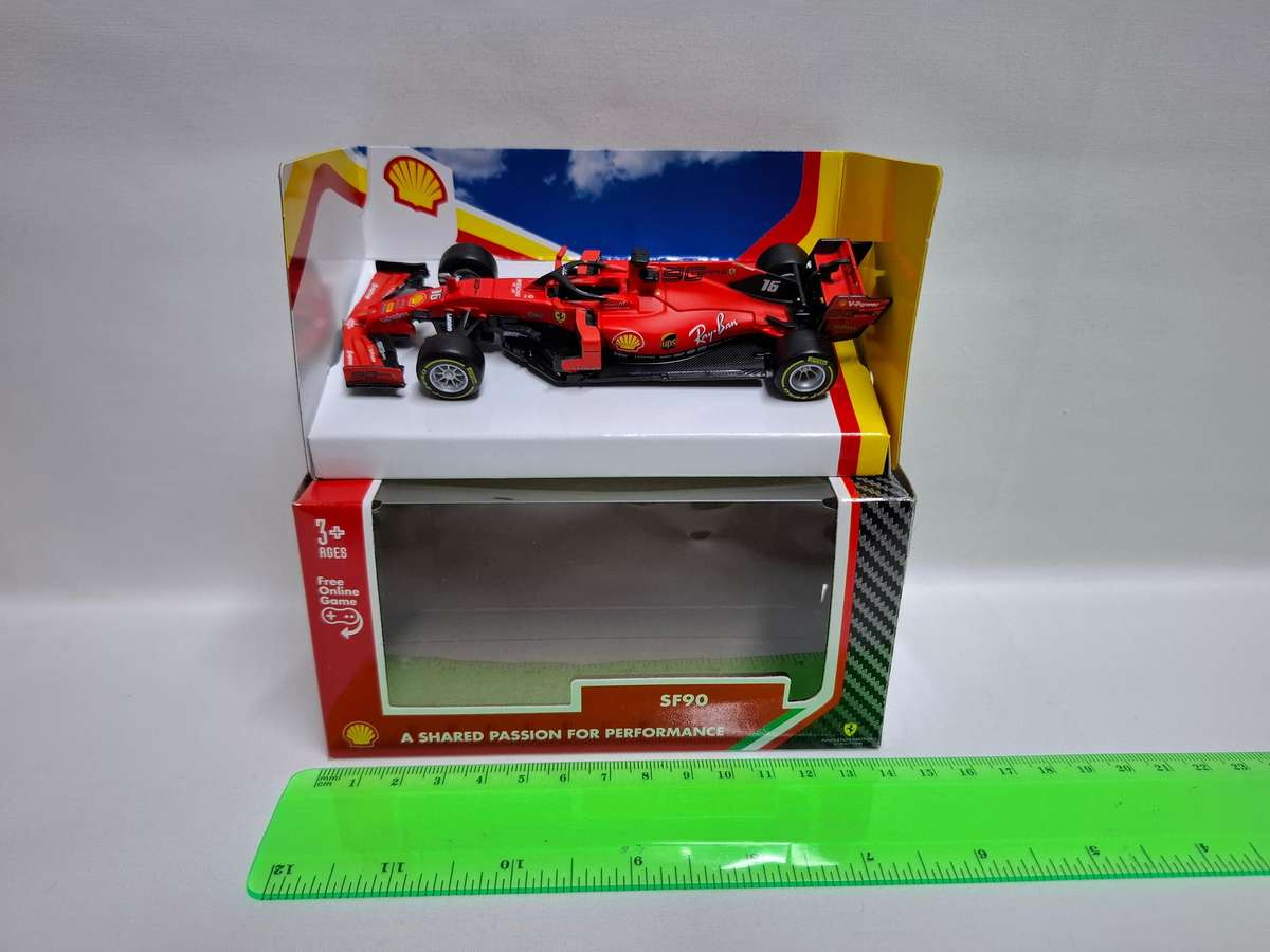 Ferrari SF90 Diecast 1/43 scale Shell's Innovation Partnership With Ferrari- Good Condition