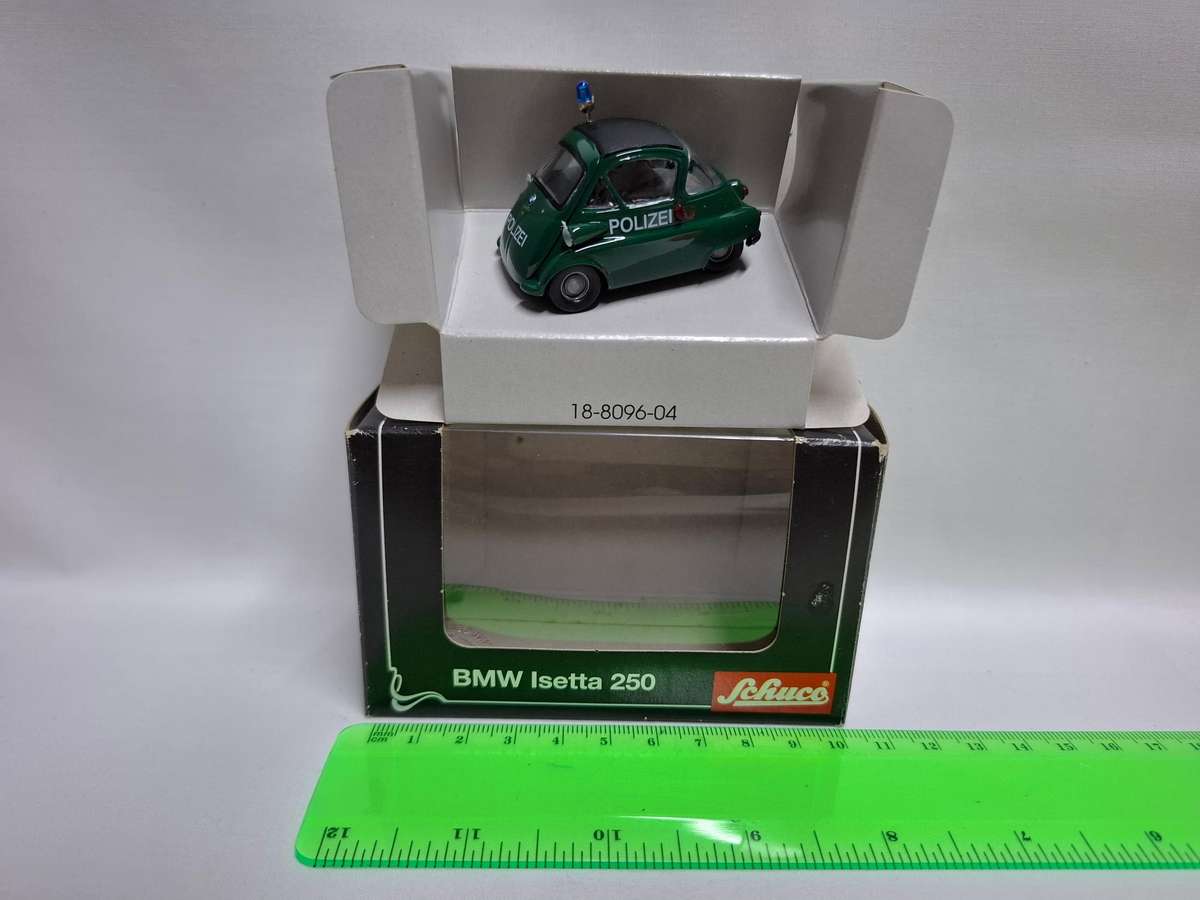 Schuco Diecast Model of a BMW Isetta 250 Police Livery - Excellent Condition