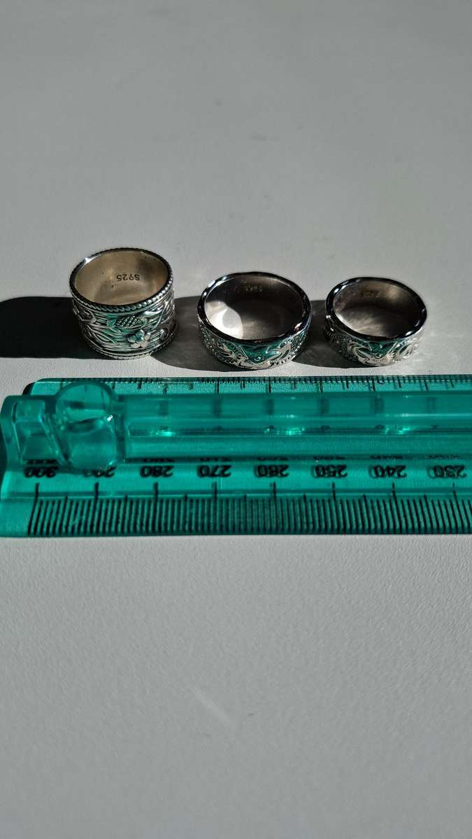 Three Costume Jewellery Designer Rings Bid for the Lot!!!