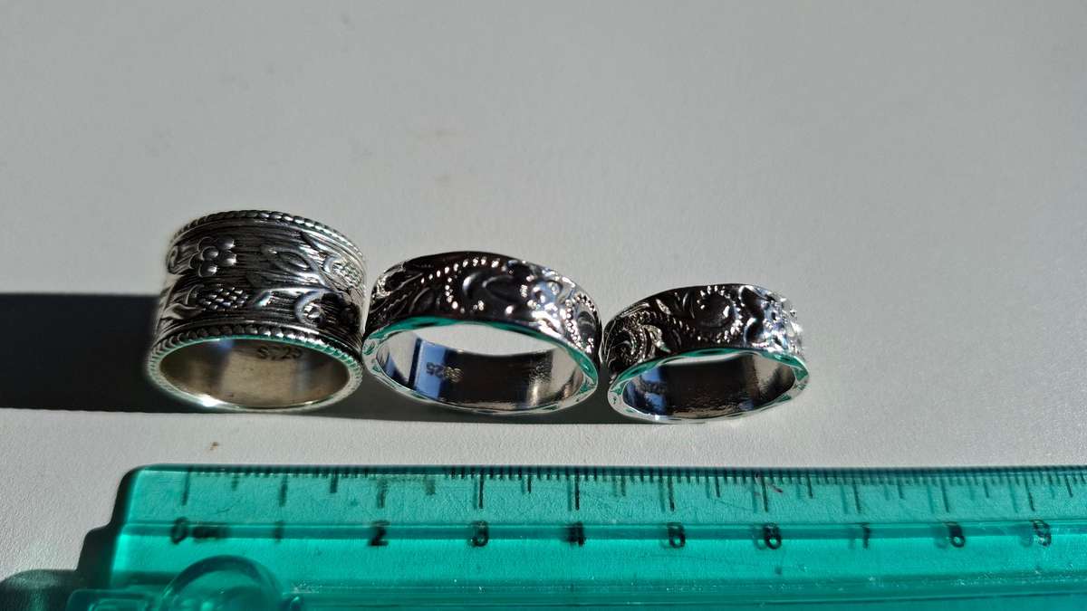 Three Costume Jewellery Designer Rings Bid for the Lot!!!