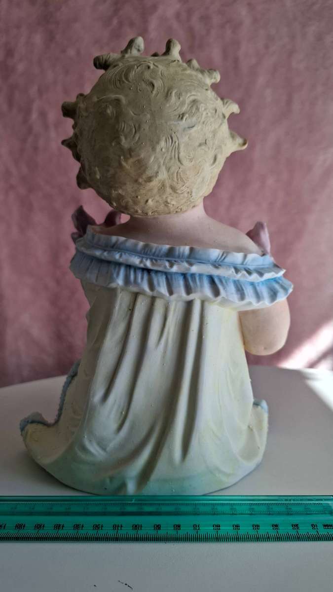 Very Rare German Antique Bisque Porcelain "Piano Baby" made by Conta & Boehme in Excellent Condition