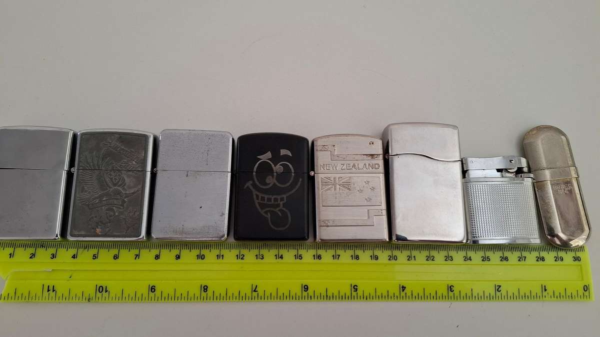 Collection of eight vintage lighters