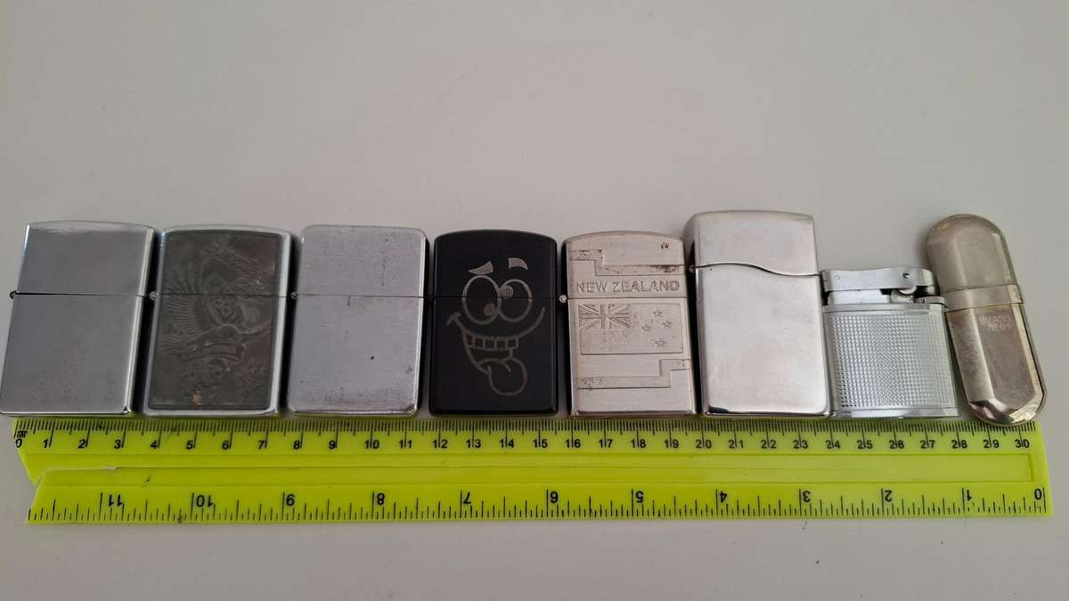 Collection of eight vintage lighters