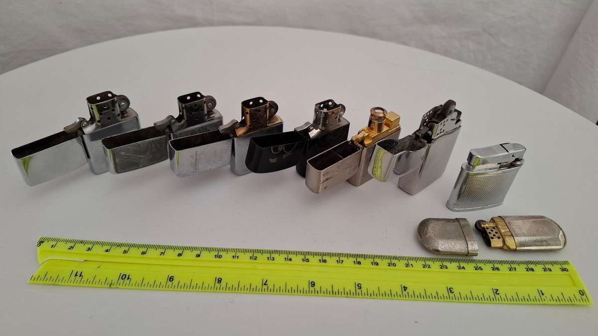 Collection of eight vintage lighters