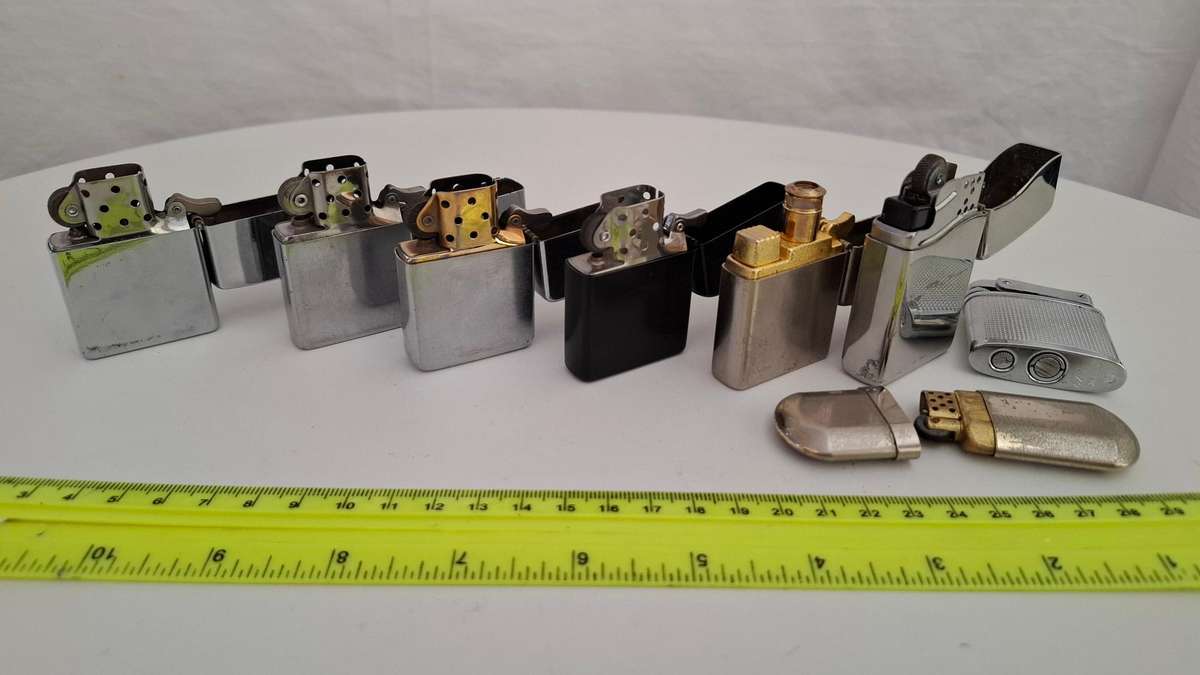 Collection of eight vintage lighters