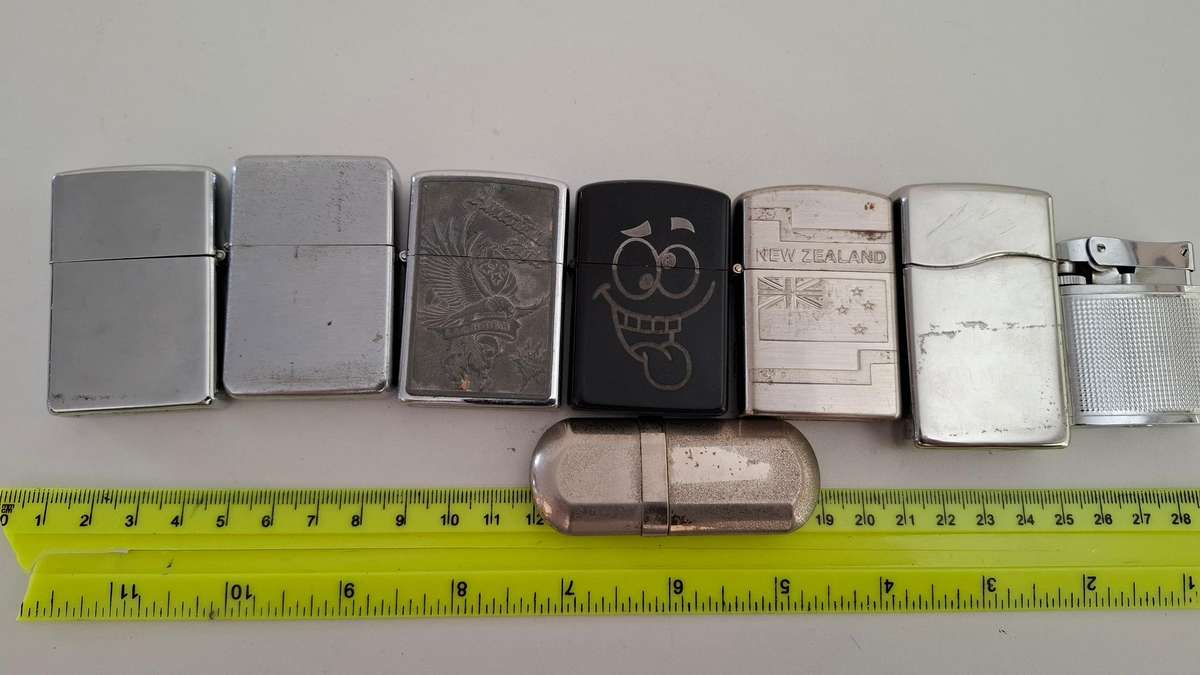Collection of eight vintage lighters
