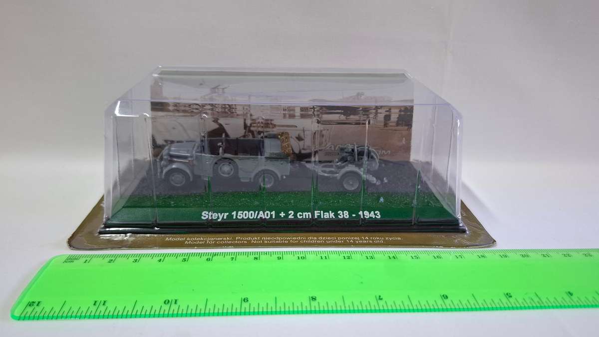Vintage Diecast  1943 Steyr 1500/A01 + 2cm Flak 38- Excellent Condition