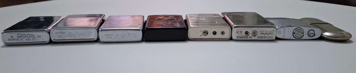 Collection of eight vintage lighters