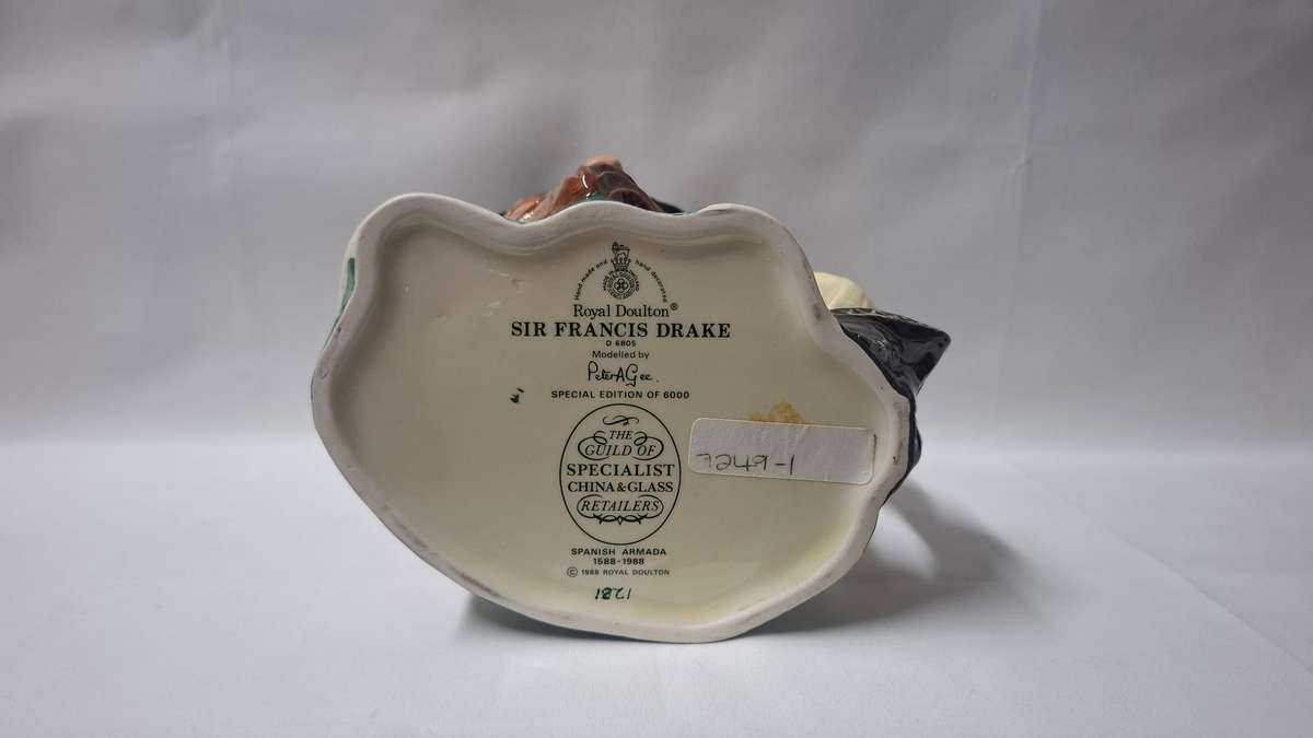 Royal Doulton Large TobyJug "Sir Francis Drake" D.6805 Special Edition of 6000 - Excellent Condition