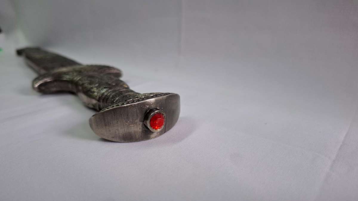 Stunning Vintage Decorative Silver Mounted Dagger in Sheath - Excellent Condition