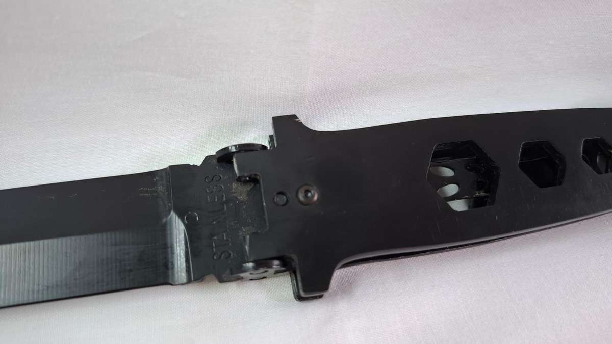 Matt Black Butterfly Knife Stainless Steel - Excellent Condition