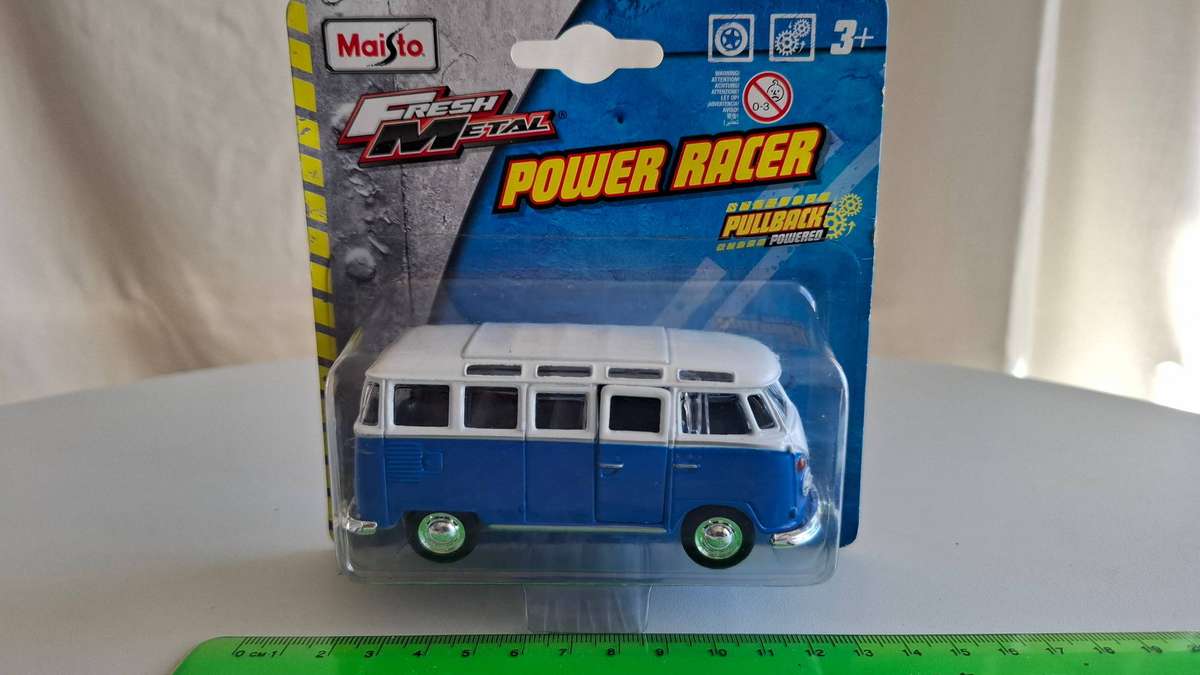 Stunning Maisto Fresh Metal Power Racer Pullback Volkswagen Combi - Sealed