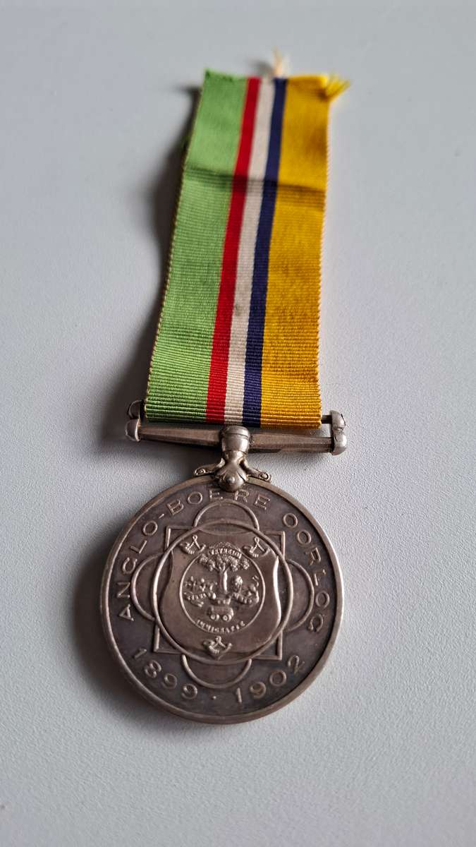 Anglo Boer War Medal 1899-1902-Burger J.C. Faure and Two WW2 Medals - 86844 W.D. Faure - See Descrip