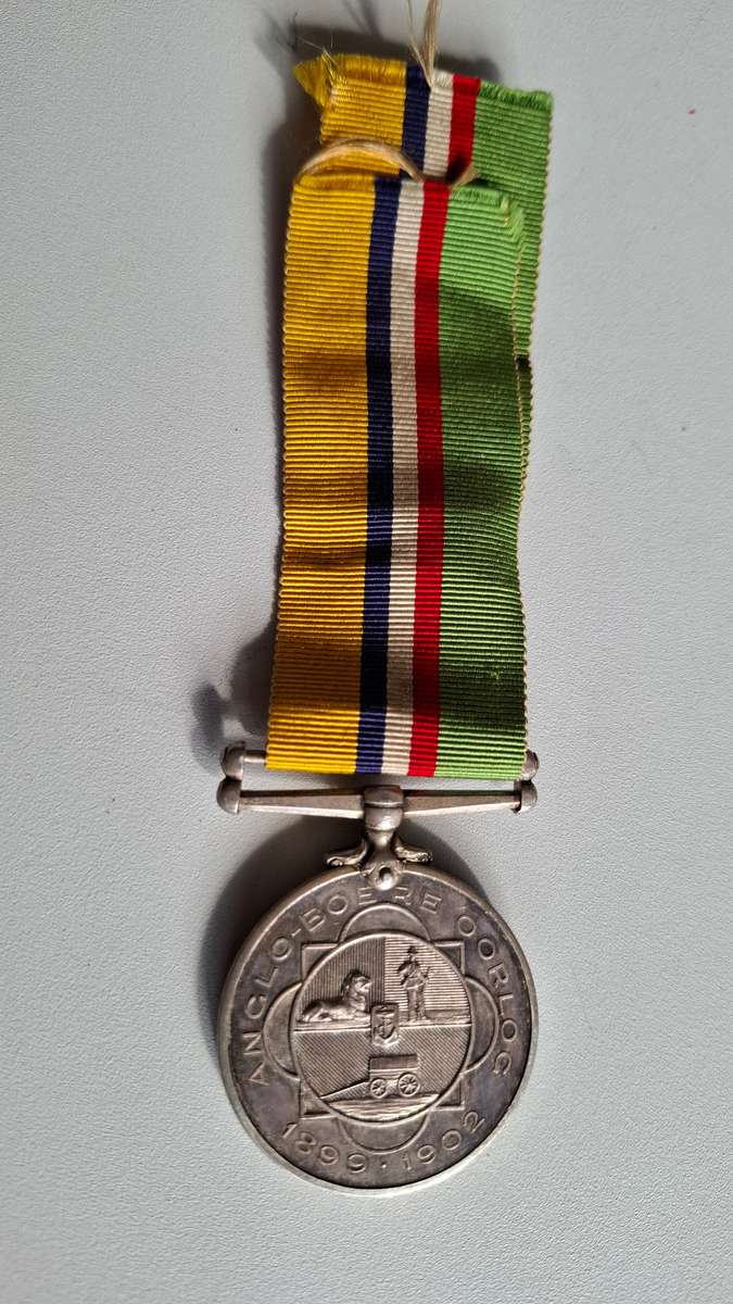 Anglo Boer War Medal 1899-1902-Burger J.C. Faure and Two WW2 Medals - 86844 W.D. Faure - See Descrip