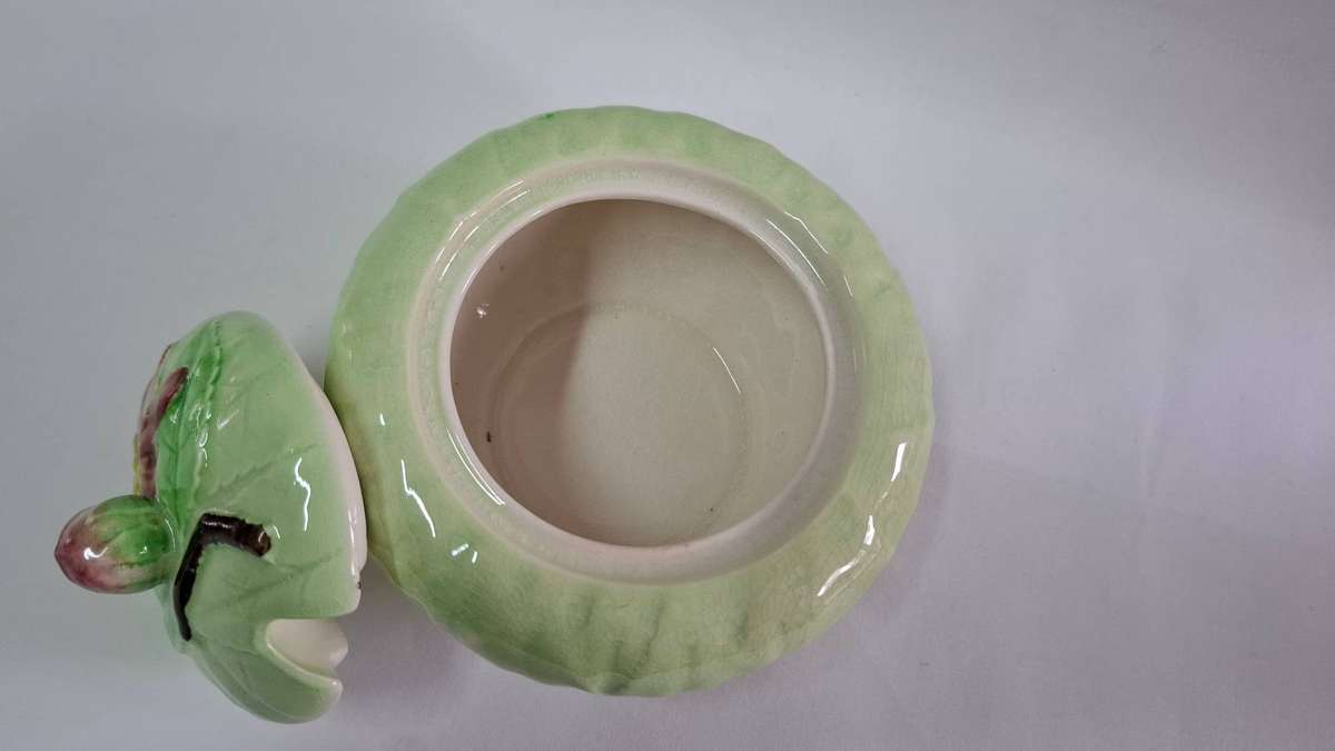 A Stunning Vintage Carlton Ware Apple Blossom Preserve Pot- Excellent Condition