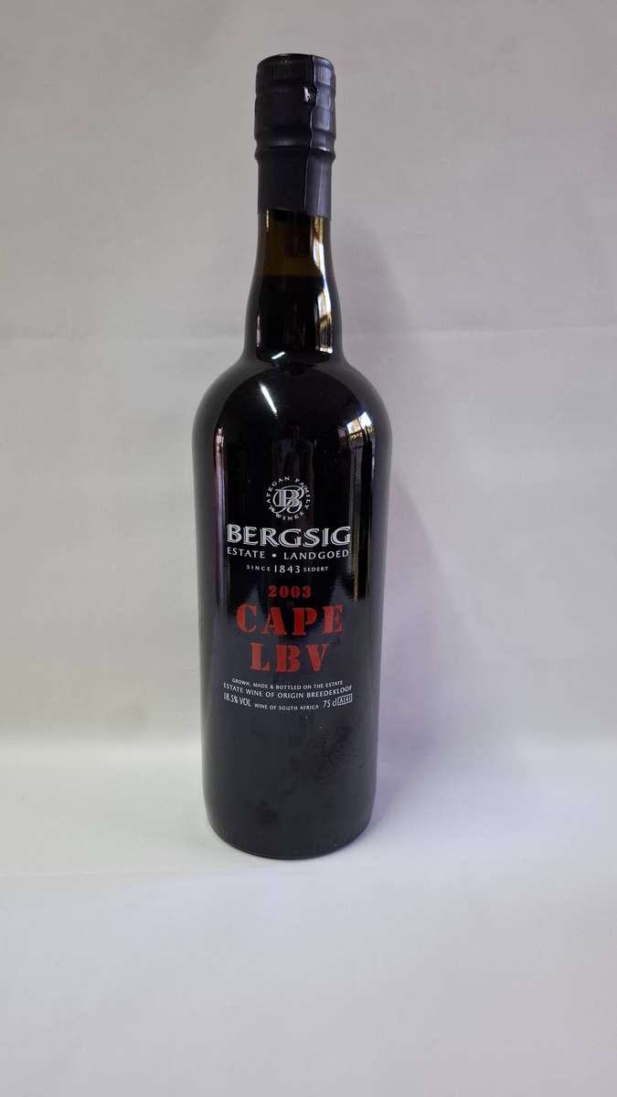 2003 Vintage Bergsig Cape LBV 750ml - Bidding per bottle